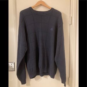 IZOD SWEATER 100% Cotton Made in Israel blue